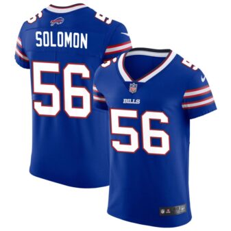 Javon Solomon Men's Nike Royal Buffalo Bills Vapor Elite Custom Jersey