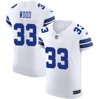 Julius Wood Men's Nike White Dallas Cowboys Vapor F.U.S.E. Elite Custom Jersey