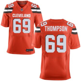 Lorenzo Thompson Men's Nike Orange Cleveland Browns Custom Alternate Elite Jersey