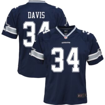 Malik Davis Youth Nike Navy Dallas Cowboys Custom Game Jersey