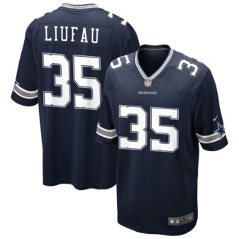 Marist Liufau Men's Nike Navy Dallas Cowboys Custom Game Jersey