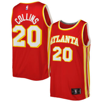 Men's Fanatics Branded John Collins Red Atlanta Hawks Fast Break Player Jersey - Icon Edition