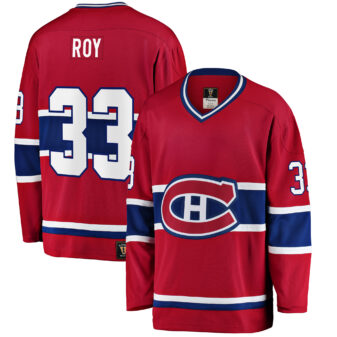 Men's Fanatics Branded Patrick Roy Red Montreal Canadiens Premier Breakaway Retired Player Jersey