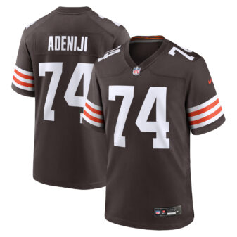 Men's Nike Hakeem Adeniji Brown Cleveland Browns Game Jersey