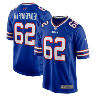 Men's Nike Sedrick Van Pran-Granger Royal Buffalo Bills Game Jersey