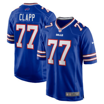 Men's Nike Will Clapp Royal Buffalo Bills Game Jersey