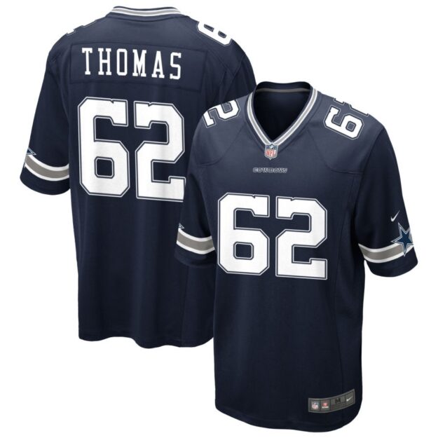 Nathan Thomas Men's Nike Navy Dallas Cowboys Custom Game Jersey