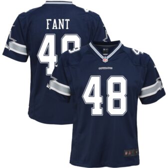 Princeton Fant Youth Nike Navy Dallas Cowboys Custom Game Jersey