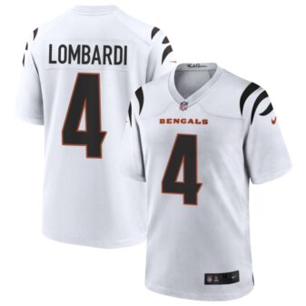 Rocky Lombardi Men's Nike White Cincinnati Bengals Game Custom Jersey