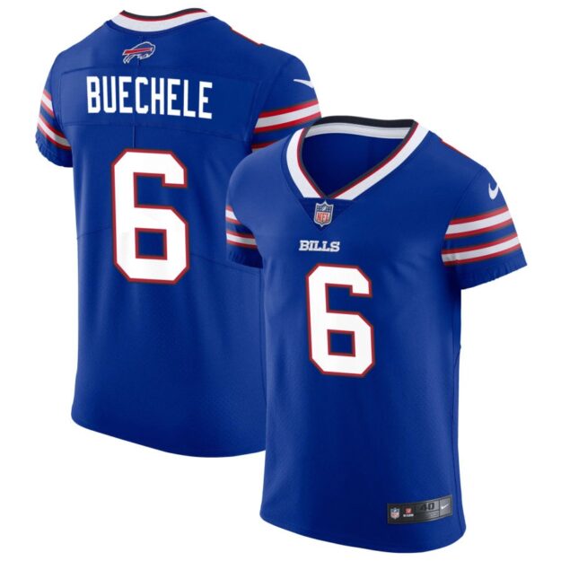 Shane Buechele Men's Nike Royal Buffalo Bills Vapor Elite Custom Jersey