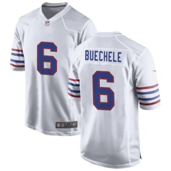 Shane Buechele Men's Nike White Buffalo Bills Alternate Custom Game Jersey