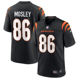 Tre Mosley Men's Nike Black Cincinnati Bengals Game Custom Jersey