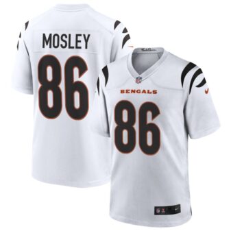 Tre Mosley Men's Nike White Cincinnati Bengals Game Custom Jersey