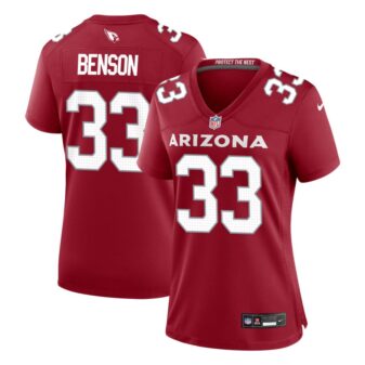 Trey Benson Women's Nike Cardinal Arizona Cardinals Custom Game Jersey