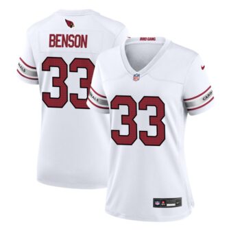Trey Benson Women's Nike White Arizona Cardinals Custom Game Jersey