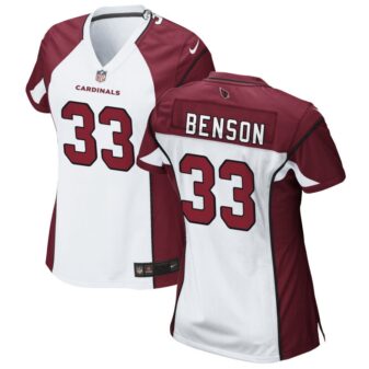 Trey Benson Women's Nike White Arizona Cardinals Custom Game Jersey