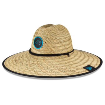 Men's New Era Natural Carolina Panthers NFL Training Camp Official Straw Lifeguard Hat