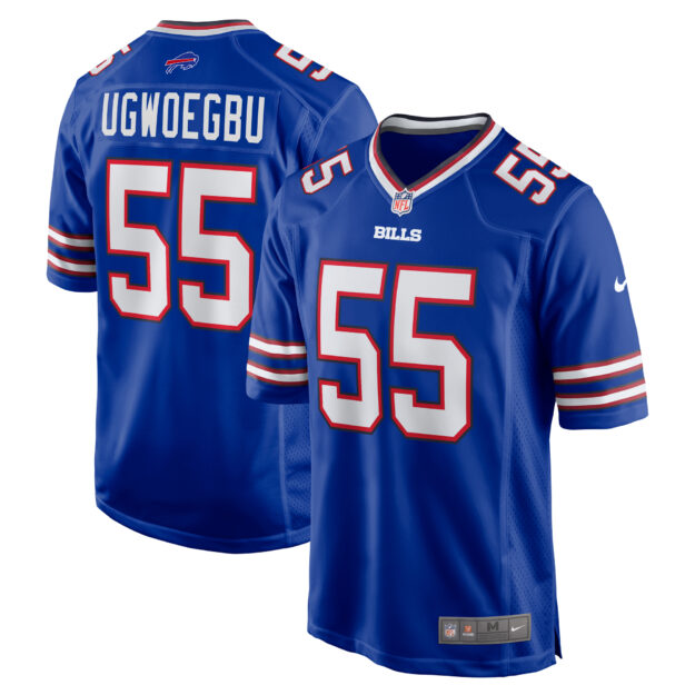 Men's Nike David Ugwoegbu Royal Buffalo Bills Game Jersey