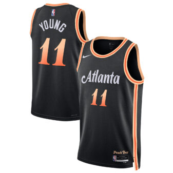 Unisex Nike Trae Young Black Atlanta Hawks 2022/23 Swingman Jersey - City Edition