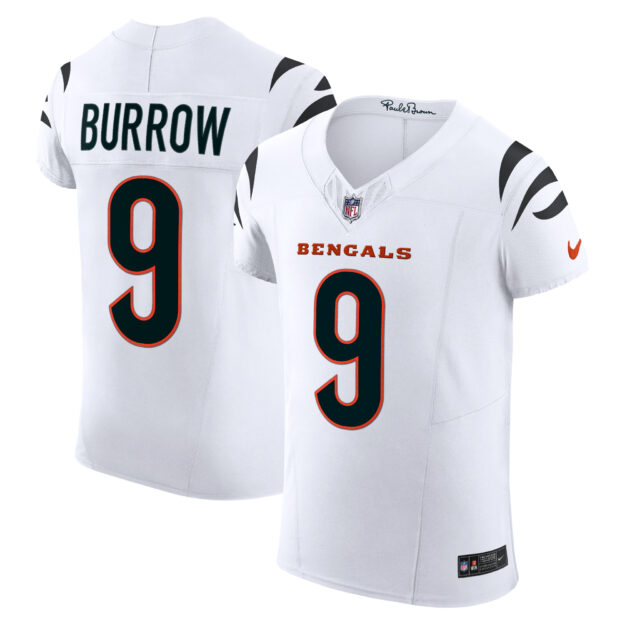 Men's Nike Joe Burrow White Cincinnati Bengals Vapor F.U.S.E. Elite Jersey