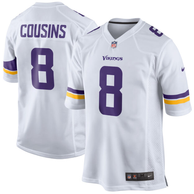 Men's Nike Kirk Cousins White Minnesota Vikings Game Jersey