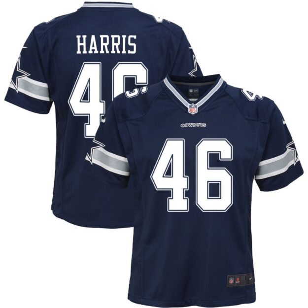 Darius Harris Youth Nike Navy Dallas Cowboys Custom Game Jersey