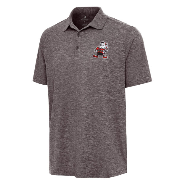 Men's Antigua Brown Cleveland Browns Par 3 Polo