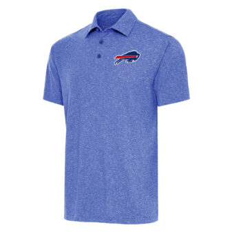 Men's Antigua Heather Royal Buffalo Bills Big & Tall Par 3 Polo