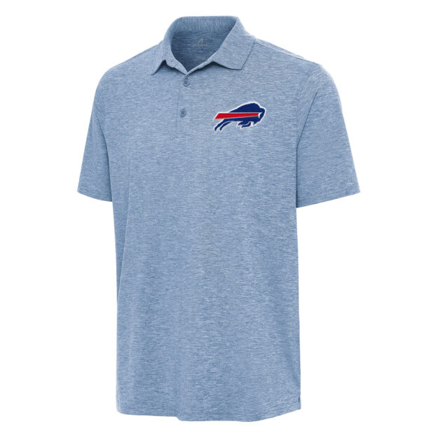 Men's Antigua Heather Royal Buffalo Bills Par 3 Polo