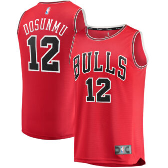 Men's Fanatics Ayo Dosunmu Red Chicago Bulls Fast Break Replica Jersey - Icon Edition