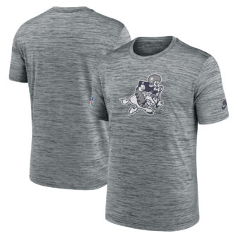 Men's Nike Gray Dallas Cowboys 2024 Sideline Velocity Vintage Performance T-Shirt