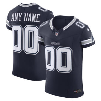 Men's Nike Navy Dallas Cowboys Vapor F.U.S.E. Elite Custom Jersey