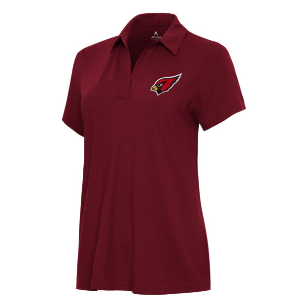 Women's Antigua Cardinal Arizona Cardinals Era V-Neck Polo