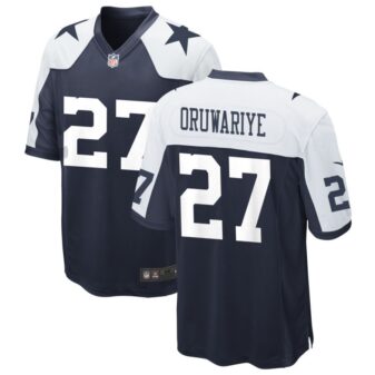 Amani Oruwariye Men's Nike Navy Dallas Cowboys Alternate Custom Game Jersey