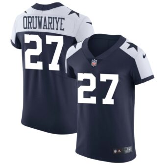 Amani Oruwariye Men's Nike Navy Dallas Cowboys Alternate Vapor Elite Custom Jersey