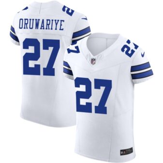 Amani Oruwariye Men's Nike White Dallas Cowboys Vapor F.U.S.E. Elite Custom Jersey