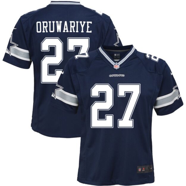 Amani Oruwariye Youth Nike Navy Dallas Cowboys Custom Game Jersey