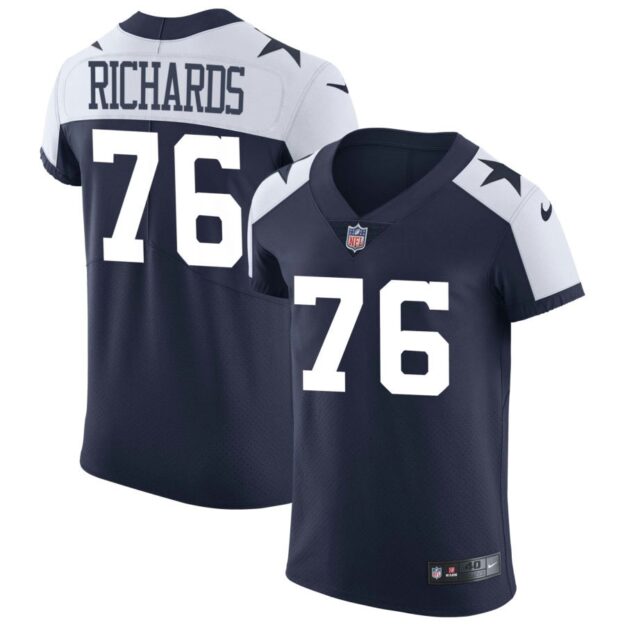 Asim Richards Men's Nike Navy Dallas Cowboys Alternate Vapor Elite Custom Jersey