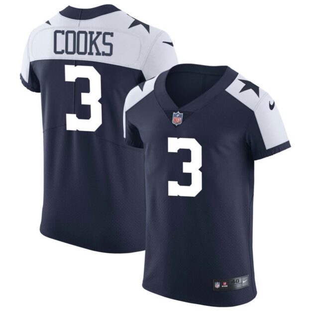 Brandin Cooks Men's Nike Navy Dallas Cowboys Alternate Vapor Elite Custom Jersey