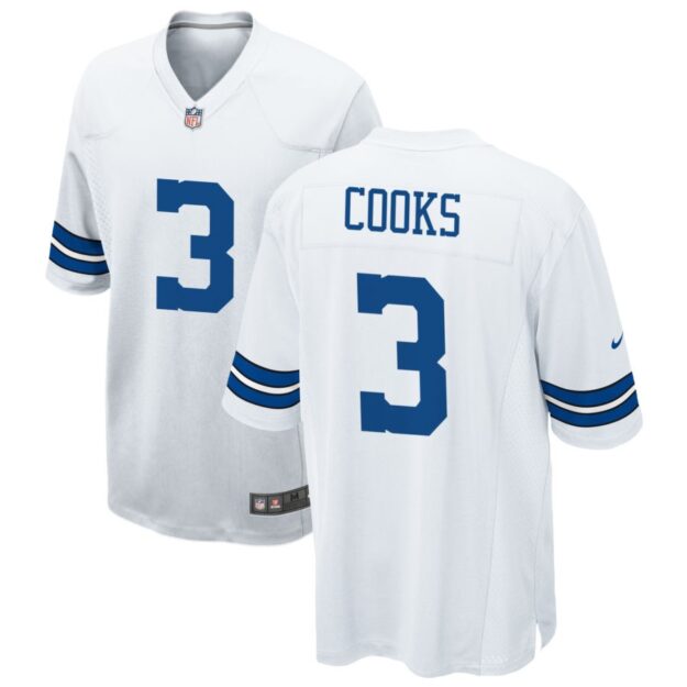 Brandin Cooks Men's Nike White Dallas Cowboys Custom Game Jersey