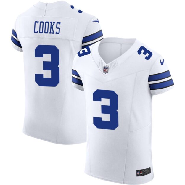 Brandin Cooks Men's Nike White Dallas Cowboys Vapor F.U.S.E. Elite Custom Jersey