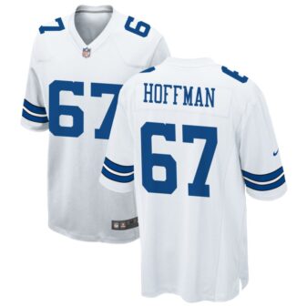 Brock Hoffman Men's Nike White Dallas Cowboys Custom Game Jersey