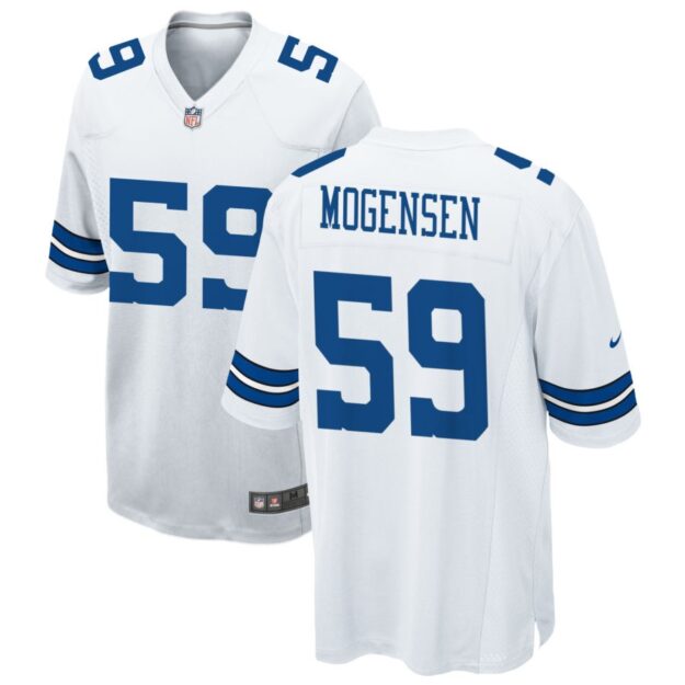 Brock Mogensen Men's Nike White Dallas Cowboys Custom Game Jersey