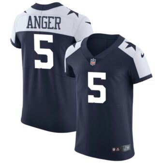 Bryan Anger Men's Nike Navy Dallas Cowboys Alternate Vapor Elite Custom Jersey