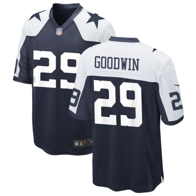 C.J. Goodwin Men's Nike Navy Dallas Cowboys Alternate Custom Game Jersey