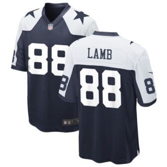 CeeDee Lamb Men's Nike Navy Dallas Cowboys Alternate Custom Game Jersey