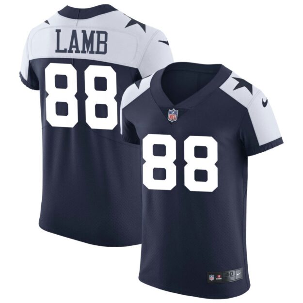 CeeDee Lamb Men's Nike Navy Dallas Cowboys Alternate Vapor Elite Custom Jersey