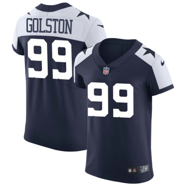 Chauncey Golston Men's Nike Navy Dallas Cowboys Alternate Vapor Elite Custom Jersey