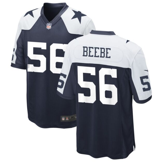 Cooper Beebe Men's Nike Navy Dallas Cowboys Alternate Custom Game Jersey