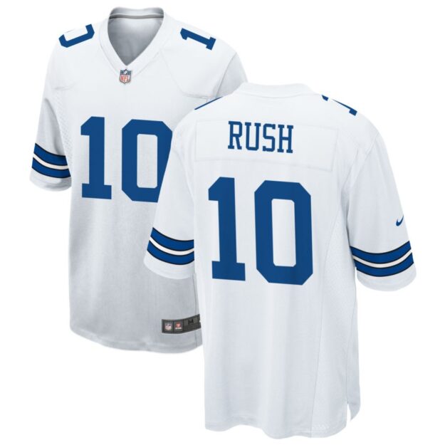 Cooper Rush Men's Nike White Dallas Cowboys Custom Game Jersey